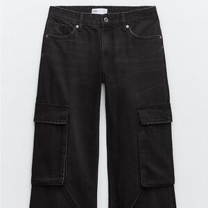 ZARA MID-RISE CARGO  NEW WITHOUT TAGS